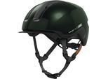 Fahrradhelm ABUS "HUD-Y" Gr. M, grün (moss grün), Helme, M Kopfumfang: 54cm - 58cm