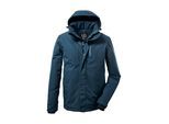 Outdoorjacke KILLTEC "KOW 161 MN JCKT", Herren, Gr. XXL, blau (dunkelpetrol), Obermaterial: 100% Polyester.Futter: 100% Polyester.Füllung: 100% Polyester, Jacken Outdoorjacke, Wasser- und winddichte Funktionsjacke mit abnehmbarer Kapuze