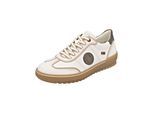 Sneaker REMONTE "Remonte Sneaker Leder", Damen, Gr. 38, weiß (cotton), Leder, Schuhe Sneaker