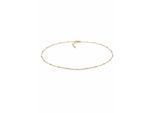 Kette ohne Anhänger ELLI "Choker Kugelkette Basic Trend 925 Silber" Gr. 36, gold, Halsketten, Damen, 36, ohne Stein, Silber 925 (Sterlingsilber), L: 36