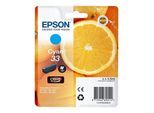Original Epson Expression Premium XP-530 (C13T33424010 / 33) Druckerpatrone Cyan