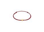 Armband ELLI "Stern Astro Textilband 925 Silber" Gr. 16, rot (dunkelrot), Armbänder, Damen, 16cm, ohne Stein, Silber 925 (Sterlingsilber), Armband