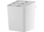 tesa® Küchenzubehör Utensilienhalter Set, weiss, Power.Kit, L 135 x B 150 x H 170 mm, inkl. Adapter & Wasserwaage,