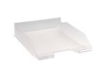 Exacompta Briefablage COMBO MIDI Office, A4+, Etikettenhalter, stapelbar, Blauer Engel, B 255 x T 347 x H 65 mm, Polystyrol, kristallklar, 6 Stück