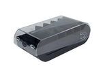 Exacompta Karteikasten Bunny Box Office, A7, für bis zu 900 Karten, 5 Trennplatten, 100 linierte Karten, mit Deckel, B 250 x T 132 x H 85 mm, PS, schwarz