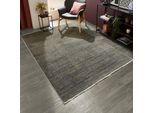 Teppich LUXOR LIVING "Rocco", grün, B:80cm H:11mm L:160cm, Polyester, Teppiche, Teppich, Vintage-Look, verschiedene Designs, mit Fransen, Wohnzimmer