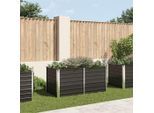 vidaXL Hochbeet Anthrazit 160 x 80 x 77 cm Verzinkter Stahl