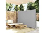 vidaXL Ausziehbare Seitenmarkise 160x500 cm Grau