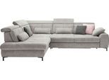 Ecksofa, beige (famosa ecru), SET ONE BY MUSTERRING, Sofas, B/H/T: 317cm x 86cm x 220cm, Flachgewebe, Armlehne rechts, Sitztiefenverstellung,Kopfteilverstellung,Bettfunktion,Schubkasten, 100% Polyester, Ecksofa, Kaltschaumpolsterung, Flachgewebe, whlw. mit Funktionen, Sitzhöhe 49, B:317cm H:86cm T:220cm