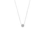 Kette mit Anhänger MICHAEL KORS "Schmuck Geschenk Silber 925 Halsschmuck PREMIUM", silber (silberfarben, kristallweiß), Halsketten, Damen, Silber 925 (Sterlingsilber), L: 45,5 B: 1mm, mit Zirkonia (synth.), B:1mm