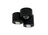 Lindby Deckenspot Jyla, schwarz, 3000 K, 3-flg., Linse, GX53