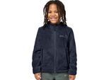 Fleecejacke JACK WOLFSKIN "NEPALI JACKET K", Kinder, Gr. 92, blau (night, blau), Oberstoff: 100% POLYESTER; Kontrastmaterial 1: 100% POLYESTER; Futter 1: 100% POLYESTER, Jacken Fleecejacke