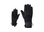 Multisporthandschuhe ZIENER "IZELAND-Z TOUCH unisex", Gr. 10.5, schwarz, Materialmix, Handschuhe