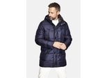 Steppjacke NEW CANADIAN, Herren, Gr. 24, blau (dunkelblau), 100% Polyester, unifarben, lang, ohne Ausschnitt, Jacken Steppjacke, mit abnehmbarem Innenkragen