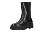 Stiefel GEOX "Geox Stiefel Leder/Textil", Damen, Gr. 39, schwarz, Leder, Textil, Schuhe Stiefel