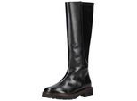 Stiefel GEOX "Geox Stiefel Leder/Synthetik", Damen, Gr. 36, schwarz, Leder, Synthetik, Schuhe Stiefel