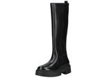 Stiefel GEOX "Geox Stiefel Leder/Synthetik", Damen, Gr. 41, schwarz, Leder, Synthetik, Schuhe Stiefel