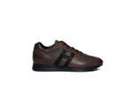 Hogan Low-Top Sneaker - Brown Leather And Fabric Sneakers - Gr. 9_5 - in Braun - für Damen