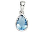 Kettenanhänger JOBO "Anhänger Tropfen", silber (silber 925), Schmuckanhänger, Damen, Silber 925 (Sterlingsilber), Kettenanhänger, 925 Silber mit Zirkonia