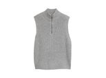 TOM TAILOR Damen Troyer Pullunder, grau, Meliert, Gr. XXL