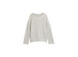 TOM TAILOR Damen Strickpullover mit Struktur, schwarz, Farbverlauf, Gr. M