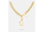 Kette mit Anhänger LIEBESKIND BERLIN "Schmuck Geschenk Edelstahl Halskette The Organic", gold (gelbgoldfarben), Halsketten, Damen, Edelstahl, L: 38 B: 6mm, B:6mm