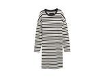 TOM TAILOR Damen Gestreiftes Nachthemd, grau, Gestreift, Gr. 36