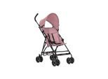 Lorelli Kinderwagen Buggy Vaya verstellbares Sonnendach, klappbar, Fußstütze pink