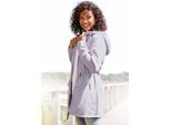 Fleecejacke LASCANA, Damen, Gr. 48/50, lila, Fleece, Obermaterial: 100% Polyester, unifarben, Jacken Fleecejacke, mit Kapuze