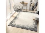 Teppich OTTO HOME "Leksa", grau, B:240cm H:15mm L:320cm, Kunstfaser, Teppiche, Teppich, im Vintage-Look, Wohnzimmer, Schlafzimmer, Esszimmer