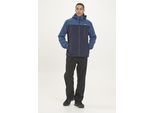 Outdoorjacke WEATHER REPORT "DELTON W-PRO15000", Herren, Gr. M, blau (dunkelblau, blau), 94% Polyester, 6% Elasthan, bedruckt, mehrfarbig, normal, hoch geschlossener Ausschnitt, Jacken Outdoorjacke, ist atmungsaktiv, wasser- und winddicht