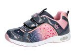 Klettschuh LICO "Freizeitschuh Starlet V Blinky", Kinder, Gr. 24, blau, Synthetik, Schuhe Klettschuh