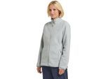 Fleecejacke JACK WOLFSKIN "MOONRISE FZ W", Damen, Gr. M (38/40), grau (cool, grau), Oberstoff: 100% POLYESTER ; Futter 1: 100% POLYESTER, Jacken Fleecejacke