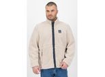 Fleecejacke LPO "REECE MN", Herren, Gr. XXL, grau (wind chime), 100% Polyester, Jacken Fleecejacke, Stehkragen, mit Langhaarfleece gefüttert