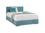 Boxxx Boxbett, Petrol, Kunststoff, H3, Höhe ca. 22 cm, 120x200 cm, Topper durchgehend, in verschiedenen Größen erhältlich, Matratze durchgehend, Schlafzimmer, Betten, Boxspringbetten