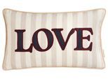 Dekokissen TOM TAILOR HOME "Love", multi, B:50cm L:30cm, Obermaterial: 92% Polyester, 8% Leinen, Dekokissen_Sitzkissen_Kissenhüllen, mit Leinenanteil