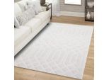 Teppich CARPET CITY "FLAIR138", beige (creme), B:200cm H:11mm L:290cm, Obermaterial: 50% Polyester, 50% Polypropylen, Teppiche, Teppich, Kurzflor-Teppich, Skandi-Stil, Wohnzimmer