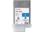 Original Canon imagePROGRAF IPF 600 (0896B001 / PFI-102C) Druckerpatrone Cyan