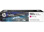 Original HP PageWide Managed Color Flow MFP E 58650 z (L0R10A / 981X) Druckerpatrone Magenta