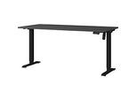 Schreibtisch Profi 2.0, elektrisch höhenverstellbar, B 1600 x T 800 x H 710 - 1190 mm, graphit/schwarz