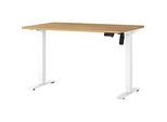 Schreibtisch Profi 2.0, elektrisch höhenverstellbar, B 1200 x T 800 x H 710 - 1190 mm, Grandson-Eiche/weiss