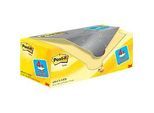 Post-it® Haftnotizen Notes 654Y-20, B 76 x T 76 mm, PEFC®-Papier, gelb, 16 + 4 Blöcke gratis, 100 Blatt/Block