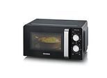 SEVERIN 2‑in‑1 Mikrowelle mit Grillfunktion, 17 l, 700/900 W, 30‑Minuten‑Timer, Drehteller & Grillrost, B 440 x H 240 x T 320 mm, Schwarz