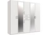 Wimex Kleiderschrank "Diver Drehtürenschrank mit Spiegel, 180, 225 o. 270cm breit" Bestseller Schlafzimmerschrank wahlweise 3 Innenausstattungen