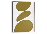 Wandbild REINDERS "Organic Pebbles green", grün (farbe bild(er): grün), B:50cm H:70cm T:3cm, Bilder, Wandbild, Wohnzimmer - Grün - MDF - Abstrakt - 50x70 cm