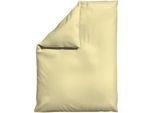 Schlafgut Bettdeckenbezug , Gelb , Textil , Uni , 155x220 cm , Textiles Vertrauen - Oeko-Tex®, AZO-frei, Bsci, Oeko-Tex® Standard 100, Oeko-Tex® Made IN Green , pflegeleicht, atmungsaktiv, bügelleicht, schadstoffgeprüft, weiche und anschmiegsame Oberfläche, bio , Heimtextilien, Bettwäsche & Leintücher, Bettwäsche, Jersey-Bettwäsche