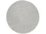 Novel Webteppich , Grau , Textil , Uni , rund , Oeko-Tex® Standard 100 , für Fußbodenheizung geeignet, pflegeleicht , Teppiche und Böden, Teppiche, Runde Teppiche
