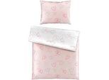 Esposa Wendebettwäsche , Rosa , Textil , Herz , 140x200 cm , Textiles Vertrauen - Oeko-Tex® , atmungsaktiv, hautfreundlich, schadstoffgeprüft , Heimtextilien, Bettwäsche & Leintücher, Bettwäsche, Wendebettwäsche