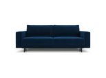Micadoni Ausklappbares-Sofa mit Bettkasten Caro aus Samt königsblau 3 Sitzplätze , Blau , Textil , 97x93x236 cm , Hergestellt in Europa, Oeko-Tex® , Wohnzimmer, Sofas & Couches, Schlafsofas
