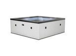 Whirlpool , Grauweiß , Kunststoff , 180x180x70 cm , Freizeit & Co, Wellness & Gesundheit, Whirlpools